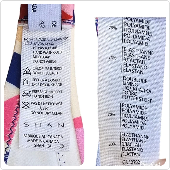 SHAN Alice Floral Print Lace Up Removable Strap Bandeau Swim Top Size 12 - Picture 7 of 12